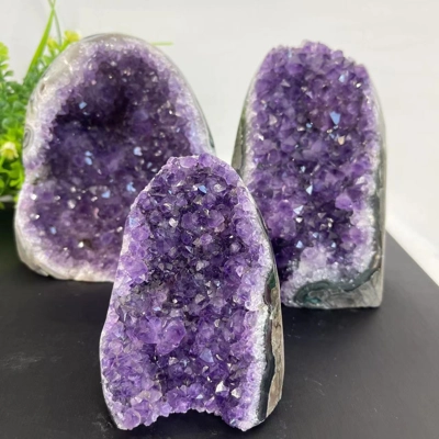 Natural Amethyst Crystal Cluster Geode – From Uruguay | Spiritual Home Décor & Energy Balance