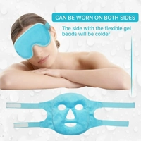 2-in-1 Gel Bead Face & Eye Mask Set (Hot & Cold Therapy) – Reusable Spa Treatment at Home