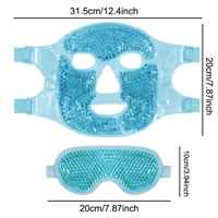 2-in-1 Gel Bead Face & Eye Mask Set (Hot & Cold Therapy) – Reusable Spa Treatment at Home
