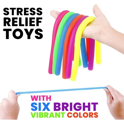 6-Pack Stretchy Fidget Strings – Sensory Stress Relief for.. 6-Pack Stretchy Fidget Strings – Sensory Stress Relief for..