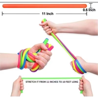 6-Pack Stretchy Fidget Strings – Sensory Stress Relief for Kids & Adults