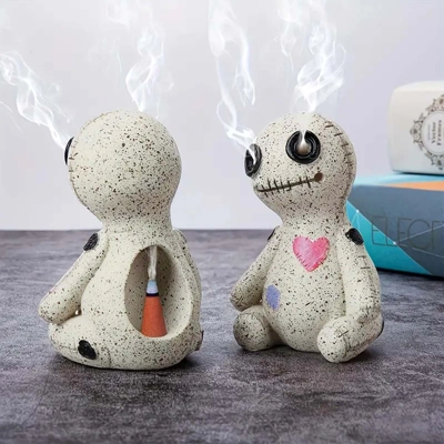 Voodoo Doll Resin Incense Burner β Whimsical Calm Meets Go.. Voodoo Doll Resin Incense Burner β Whimsical Calm Meets Go..
