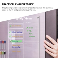 Magnetic Acrylic Weekly Planner – Stay on Track in Style
