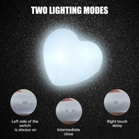 Portable Mini LED Heart-Shaped Touch Light – Calm-Finding Glow in the Dark