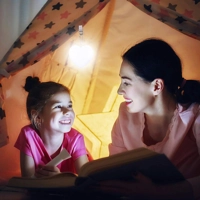 Portable Mini LED Heart-Shaped Touch Light – Calm-Finding Glow in the Dark