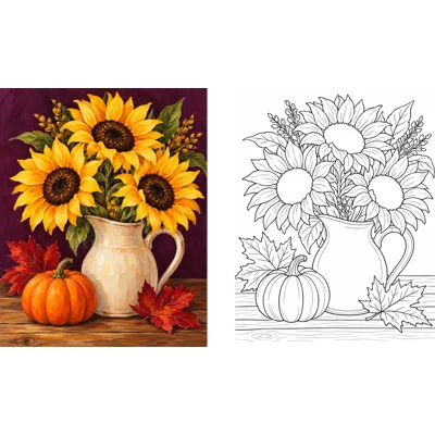 Harvest Sunflowers