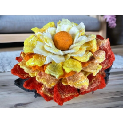 Felted flower room fresheners