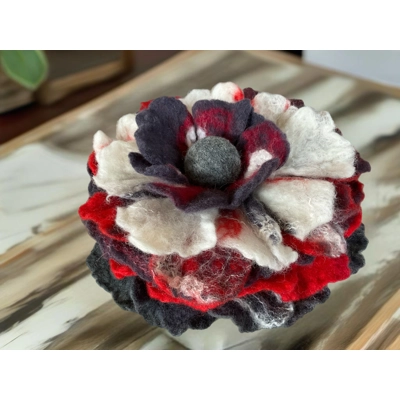 Felted flower room fresheners