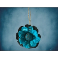 Felted Flower Car Air Freshener