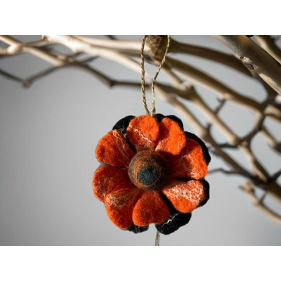 Felted Flower Car Air Freshener Felted Flower Car Air Freshener