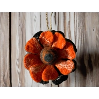 Felted Flower Car Air Freshener