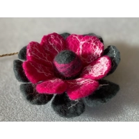 Felted Flower Car Air Freshener