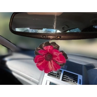 Felted Flower Car Air Freshener