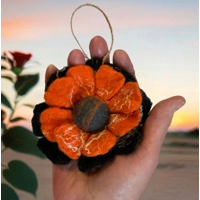 Felted Flower Car Air Freshener