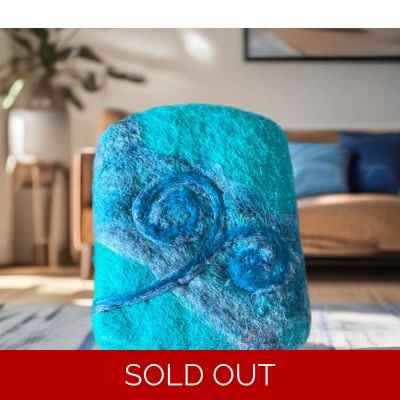 Felted Art Soap soft oakmoss