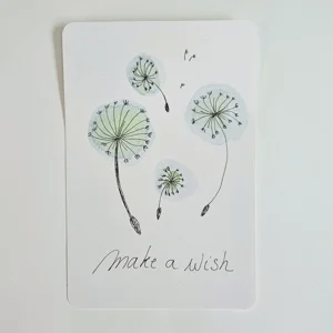 Rechthoekige kaart Make a wish