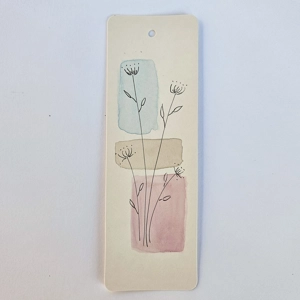 Boekenlegger met line art