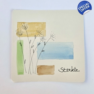 Vierkant rouwkaartje