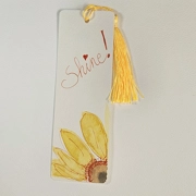 Zonnebloem met kwastje