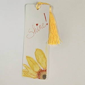 Zonnebloem met kwastje