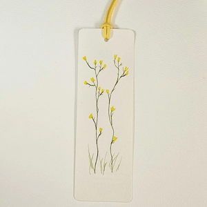 Fijne gele bloemen met veter