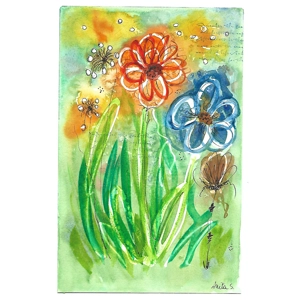 Dansende lentebloemen