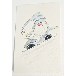 Snowboardende Kabouter