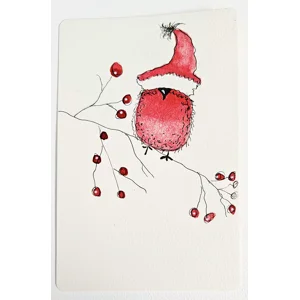 Kerstroodborstje
