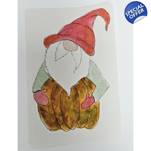 Herfstkabouter met Pompoen