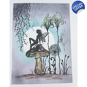 Maanlichtfee op Paddenstoel