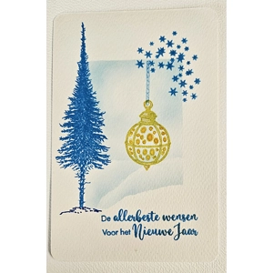 WK-205 Blauwe winterkaartjes serie