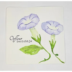 WK-226 Opfleurkaart met Aquarel Winde