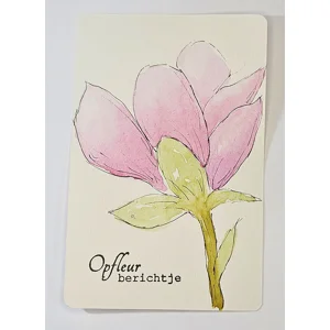 WK-258 Aquarel Kaart Magnolia