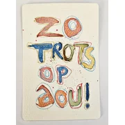WK-331 Zo Trots op Jou Kaartje in Kleurrijke Letterstijl