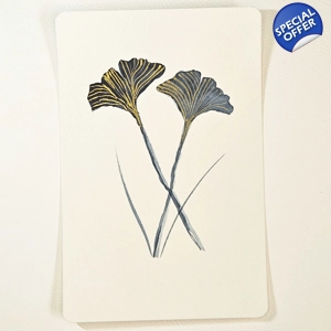 Ginko blaadjes metallic