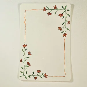 Bloemen frame kaart