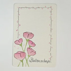 Roze metallic bloemen