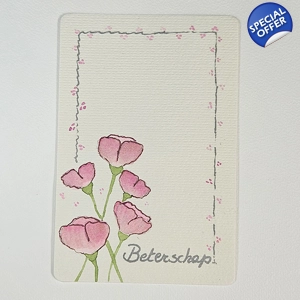 Roze metallic bloemen