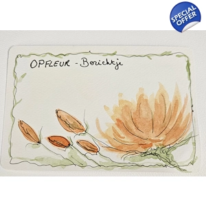 Opfleur berichtje bloem