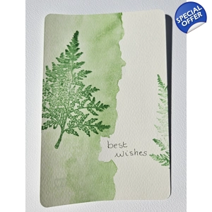 Wenskaartje in 't groen