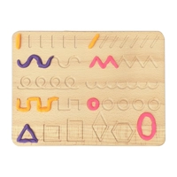 Numbers + Shapes Wooden Double Sided Tracing Board-CosmoKool Montessori