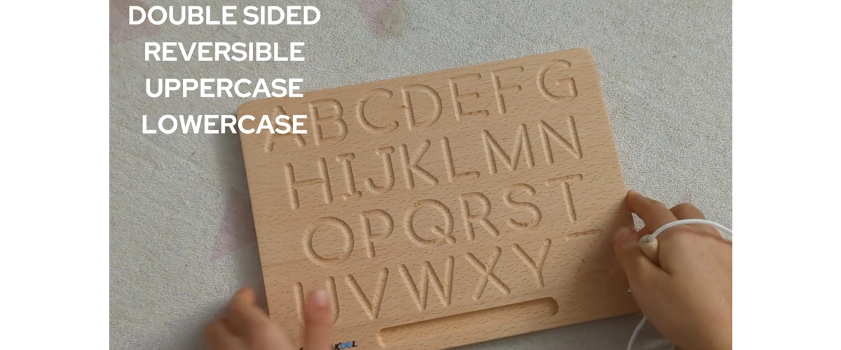 CosmoKool Alphabet Cursive Tracing Board Montessori Homeschool