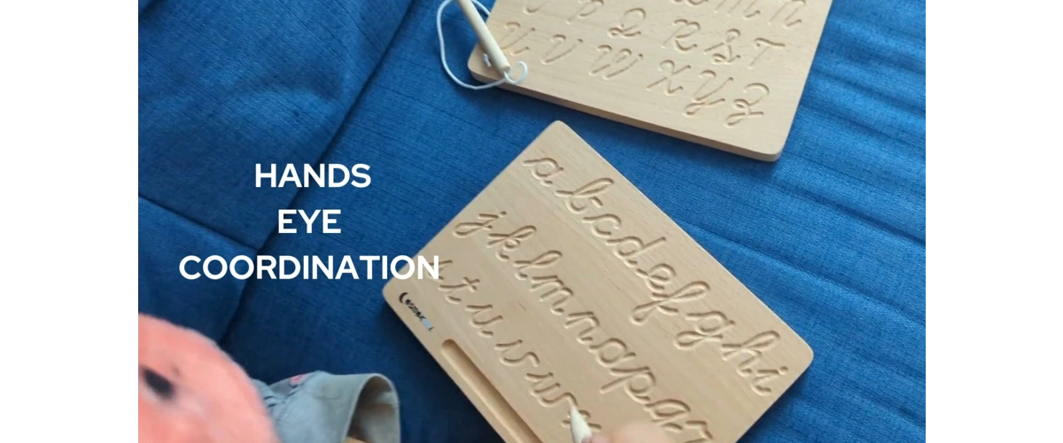 CosmoKool Alphabet Cursive Tracing Board Montessori Homeschool