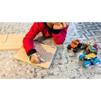 2Pack Cursive + Print Alphabet Tracing Board |  Reversible Natural Wood ABC Tracing Board Montessori