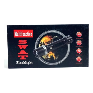 Linterna LED Táctica Recargable - Alta Potencia con Zoom y Luz de Emergencia SOS