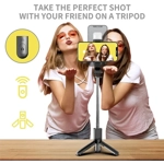 Palo de Selfie Inalámbrico con Trípode, Luz LED y Mando Bluetooth – Profesional, Compacto y Plegable Palo de Selfie Inalámbrico con Trípode, Luz LED y Mando Bluetooth – Profesional, Compacto y Plegable