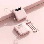 Power Bank 10000mAh con Cables Integrados Power Bank 10000mAh con Cables Integrados