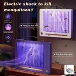 Lámpara Antimosquitos Eléctrica Recargable Blanca - Trampa Silenciosa con Luz UV, Interior y Exterio Lámpara Antimosquitos Eléctrica Recargable Blanca - Trampa Silenciosa con Luz UV, Interior y Exterio