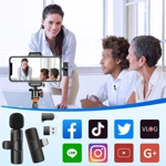 Micrófono Inalámbrico K9 para Móviles - Compatible con iPhone y Android - Calidad Profesional para V Micrófono Inalámbrico K9 para Móviles - Compatible con iPhone y Android - Calidad Profesional para V