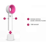 Ventilador Portátil sin Aspas - Mini Enfriador de Mano Recargable USB con 3 Velocidades Ventilador Portátil sin Aspas - Mini Enfriador de Mano Recargable USB con 3 Velocidades